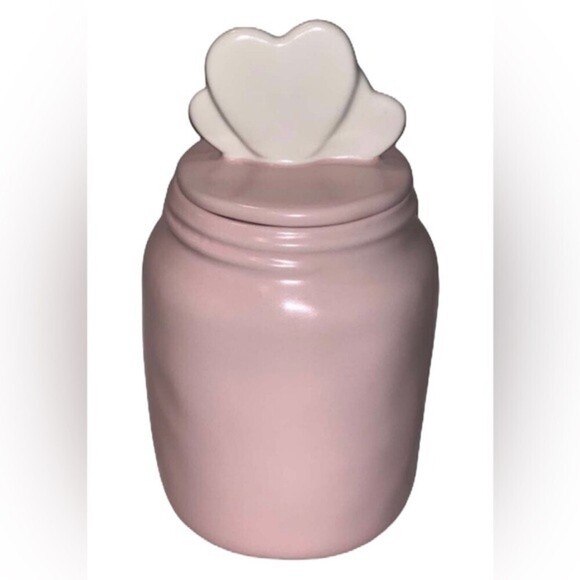 Rae Dunn Valentines‎ Candy Hearts Pink Canister - Picture 2 of 2